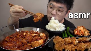 Today‘s menu Spicy Spicy Stir fried Chicken mukbang Legend koreanfood asmr