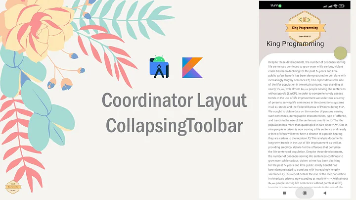 CoordinatorLayout And CollapsingToolbar in Android