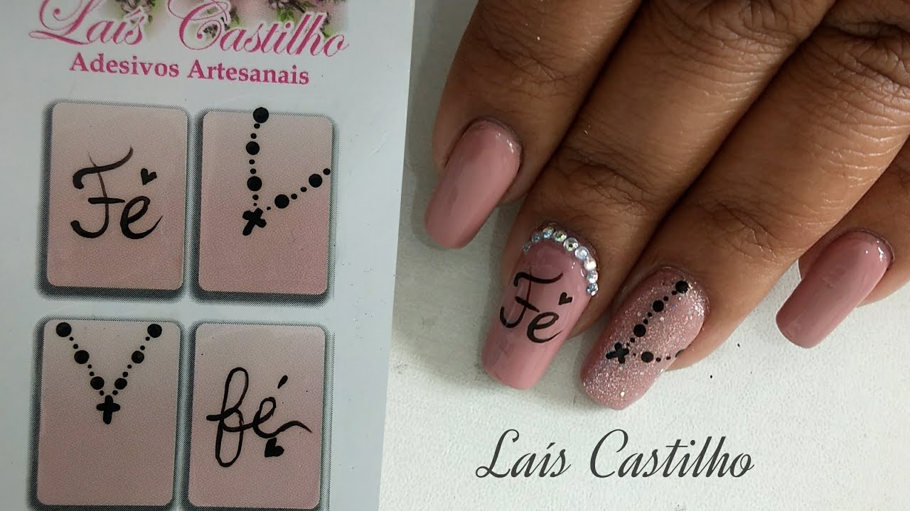 Como fazer Adesivo de unha (muito fácil)
