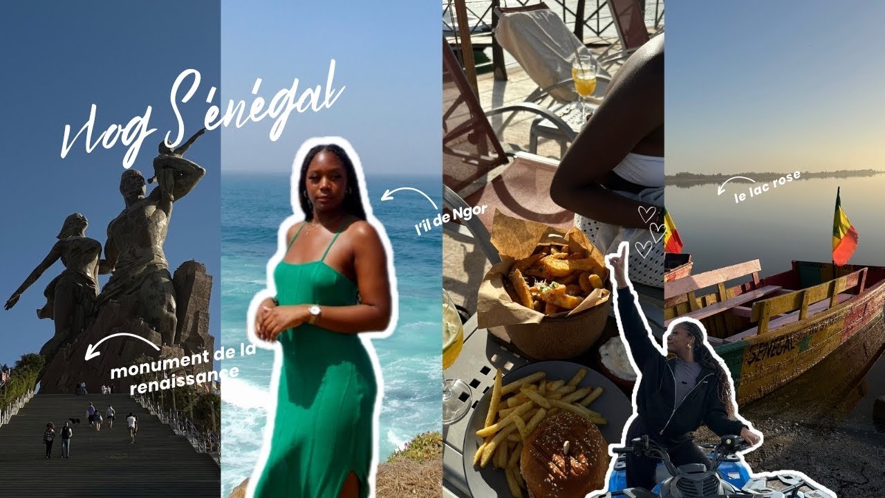 VLOG SÉNÉGAL: une semaine à Dakar | activité, visite monument, l’île Gorée, quad au lac rose etc…