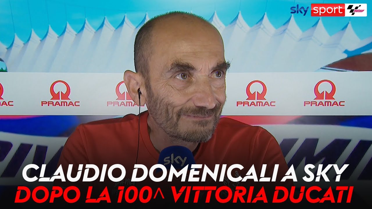MotoGP, Claudio Domenicali a Sky dopo la 100^ vittoria della Ducati con ...
