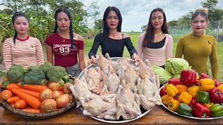 Amazing cooking grilled chicken and spicy sour soup recipe | Amazing video