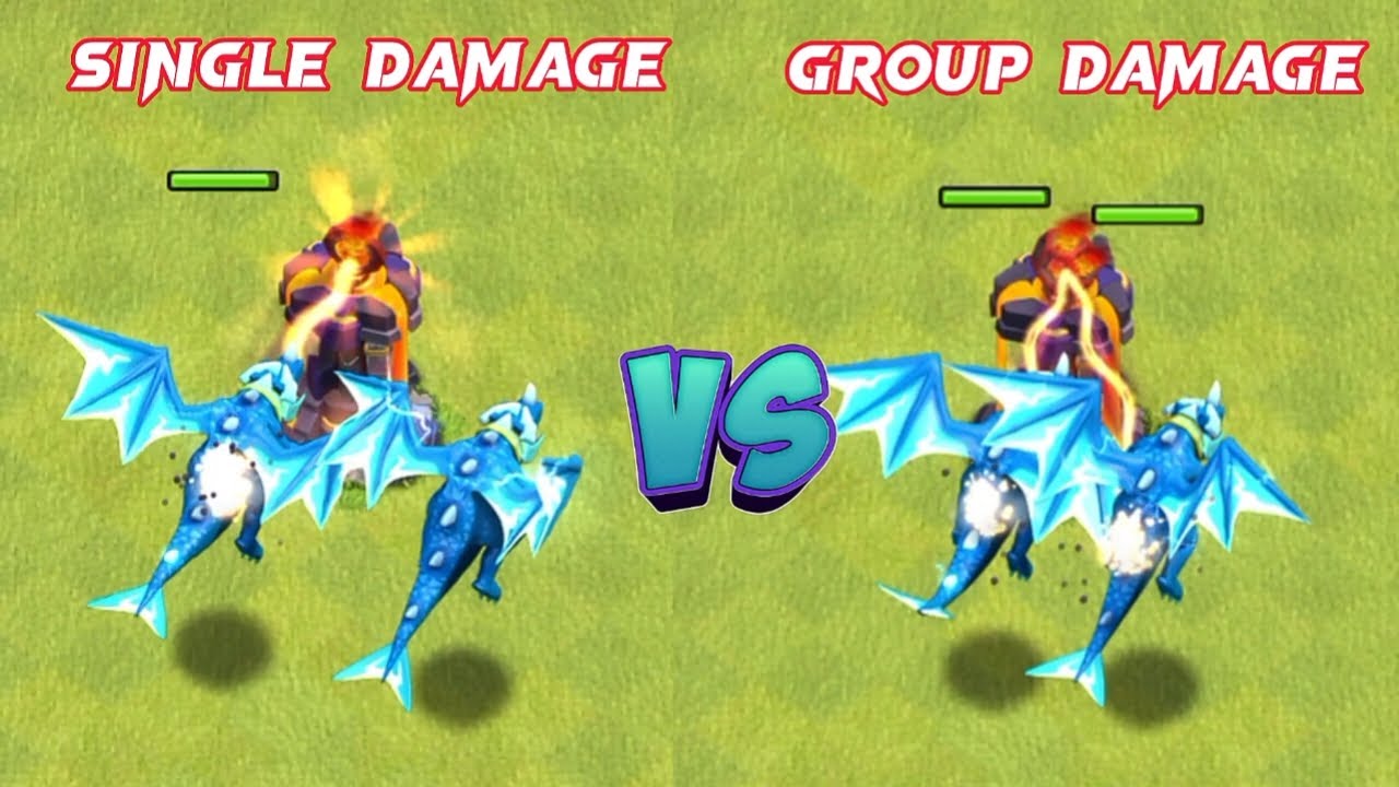SINGLE DAMAGE DEFENCES VS GROUP DAMAGE DEFENCES COC YouTube