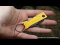 Нож брелок SOG, KT1005 KeyTron Caution Yellow