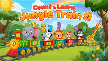 "Counting Song for Kids | Jungle Train | Learn Numbers | Nursery Rhymes"