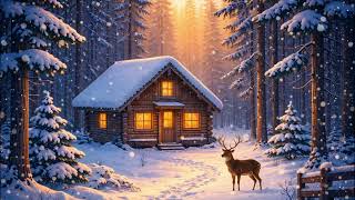 Cozy Winter Cabin with Deer in the Snow ❄️ Ambient Winter Ambience for Study, Sleep & Relax screenshot 5