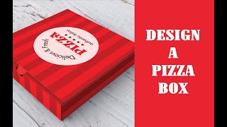 pizza box design in illustrator | How to design a pizza box in adobe illustrator | Pizza box design screenshot 1