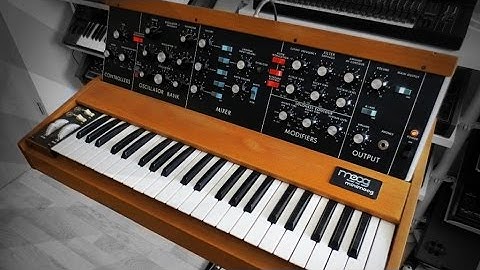 Moog Minimoog Model D sound design tutorial Pink Floyd Welcome To The Machine