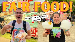TRYING ALL NEW FOOD at the 2023 MINNESOTA STATE FAIR (Pickles, Butter Ice Cream, Galabao + Lutefisk)