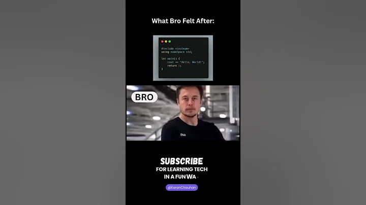 What Bro Felt After Printing "Hello World" 🚀 (Elon Musk Meme)