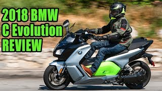 2018 BMW C Evolution Scooter Review screenshot 5