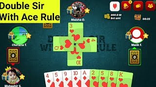 Double Sir With Ace Rule | How To Play Rung Cards Game | Rung Tash Double Sir screenshot 2