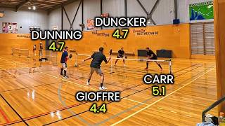 Mataan Dunning & Matt Gioffre VS Tom Duncker & Joel Carr | 4.5+ Doubles Pickleball Rec Game