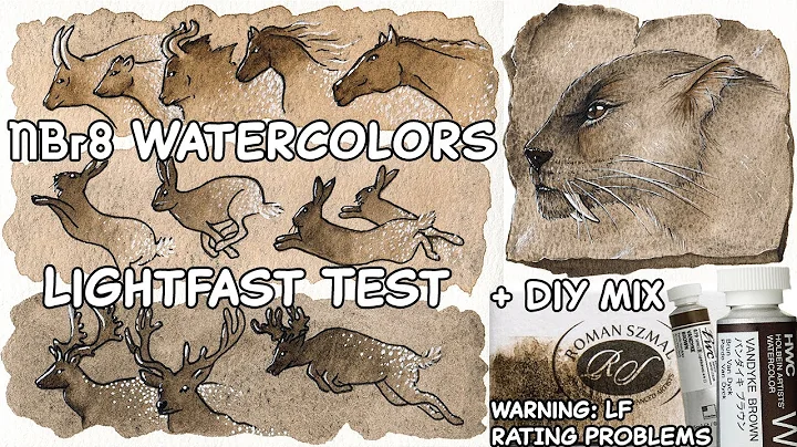 NBr8 Lightfast Test - Vandyke Brown Holbein, ShinH...