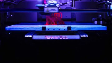 Sonoco Institute - Makerbot Replicator 2 Printing a Tiger