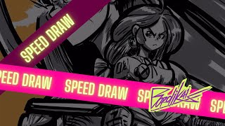 Speed Drawing Easy Paintool Sai Kings Factory Concept Art Anette Bordi