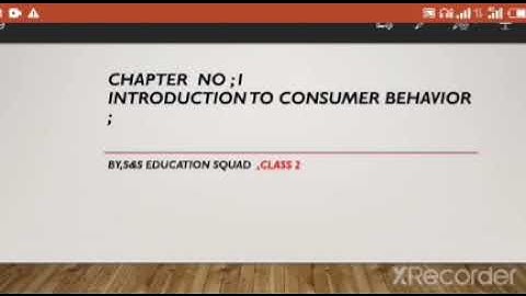 Chapter 1 introduction to consumer behavior
