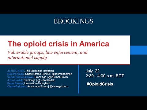 The opioid crisis in America: Vulnerable groups, law enforcement, and international supply - The opioid crisis in America: Vulnerable groups, law enforcement, and international supply