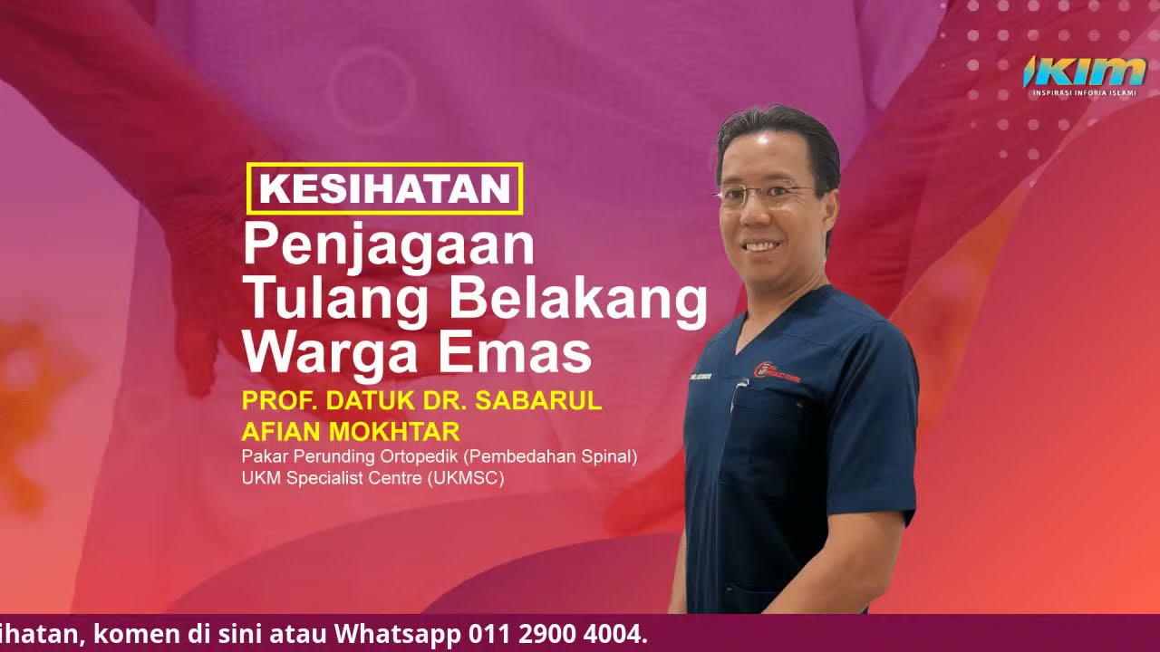 Kesihatan Penjagaan Tulang Belakang Warga Emas Youtube