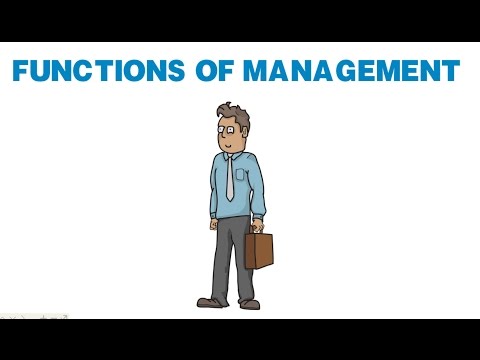 Video: What Are The Main Functions Of Management