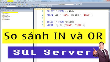So sánh câu lệnh IN và OR trong SQL Server | Khóa học quản lý cơ sỡ dữ liệu với SQL Server