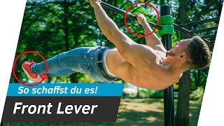 FRONT LEVER Tutorial - Schnell Front Lever lernen | Andiletics