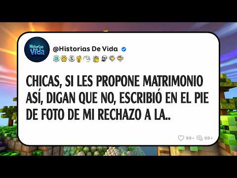 Chicas, Si Les Propone Matrimonio Así, Digan Que No, Escribió En El Pie De Foto De Mi Rechazo A La..