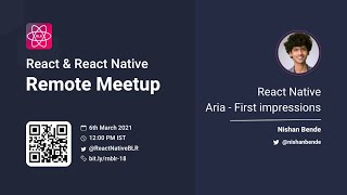 React Native Aria - First Impressions By Nishan Bende