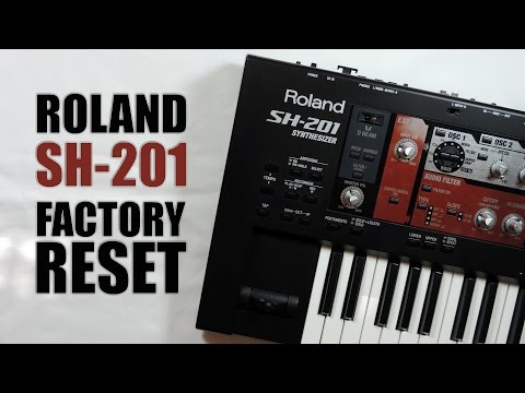 Roland SH-201 factory reset : Tuto FR