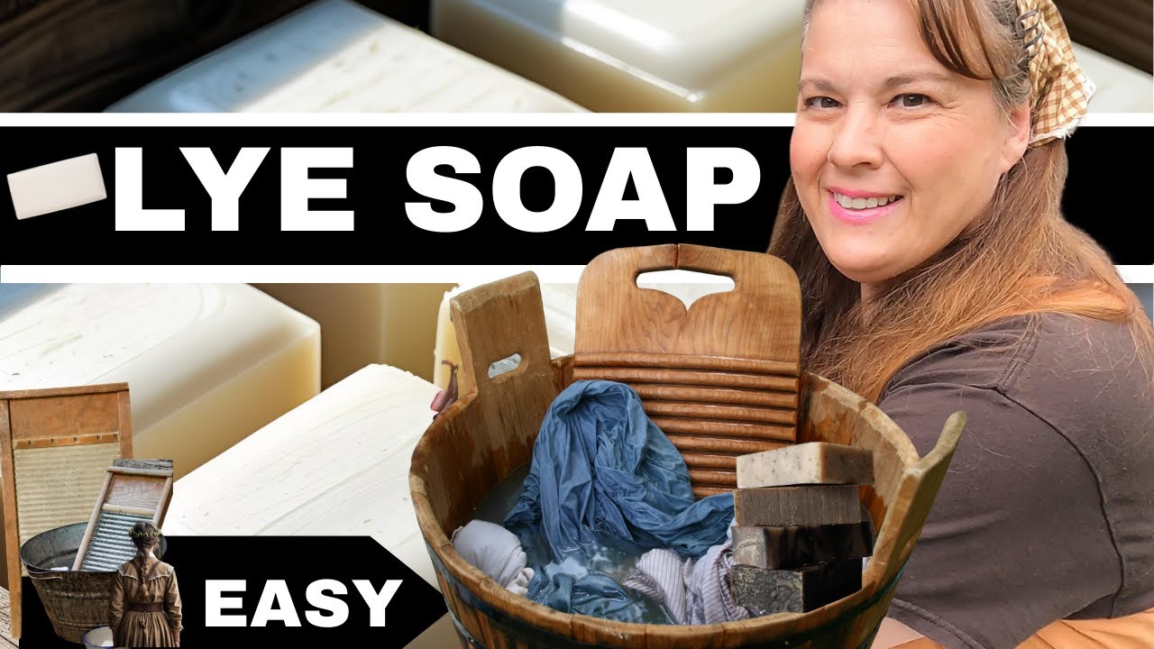 Old Fashioned Simple Lye Soap~ Coconut oil, water, Lye