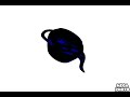 Blue teapot.