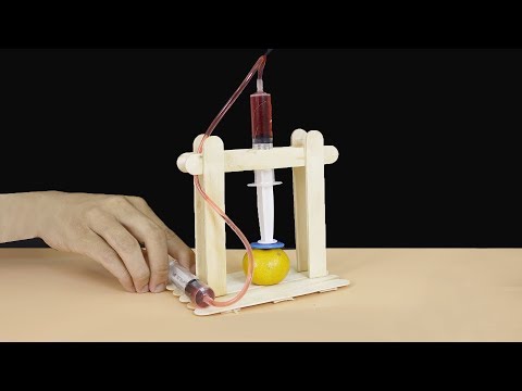 How To Make Mini Hydraulic Press Machine