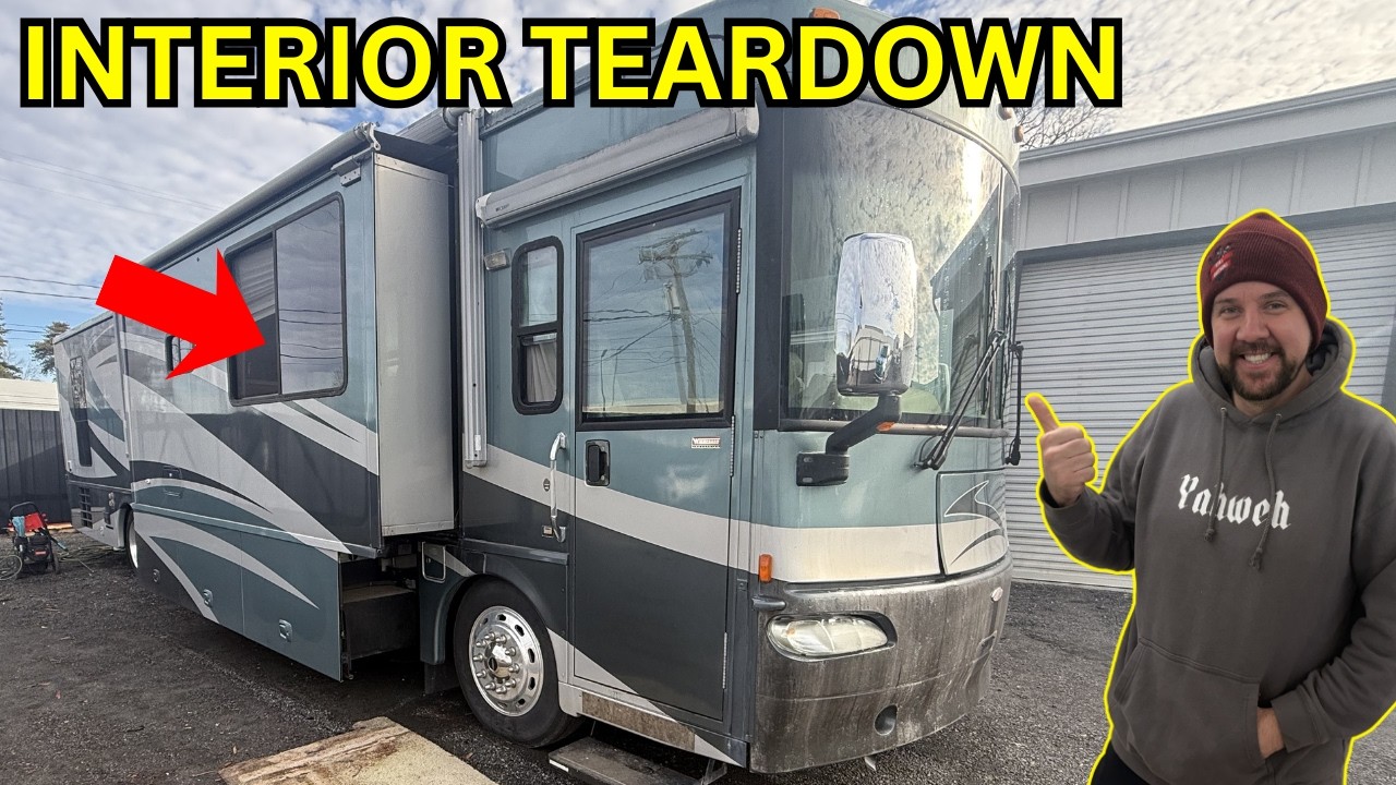 Rebuilding a Damaged 2007 Winnebago RV Interior Teardown