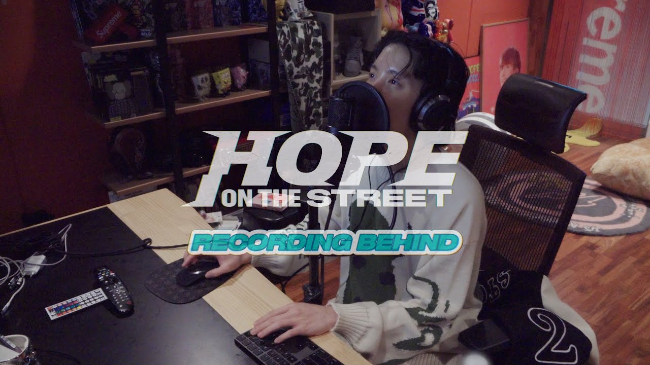 J hope HOPE ON THE STREET Recording Behind