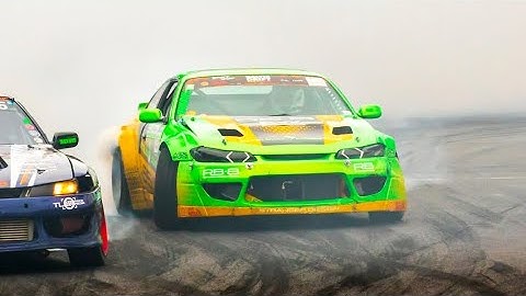 EPIC V8 TURBO NISSAN SILVIA S15 DRIFTING - Rolands Berzins | Drift Hungarian Grand Prix 2025 |