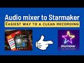 4 channel audio mixer to starmaker  record karaoke music with line mixer