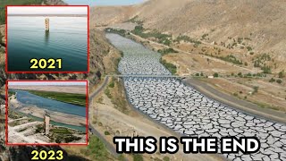 Euphrates River is completely drying up and Something terrifying is happening