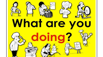 Present Continuous Verbs - What are you doing? (easy English practice) | Mark Kulek - ESL