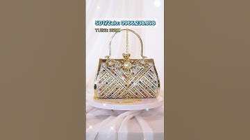 Túi đính đá màu lấp lánh– phụ kiện nổi bật cho quý cô TUI53 #tuixachtrungnien #tuixachdutiec #tuida