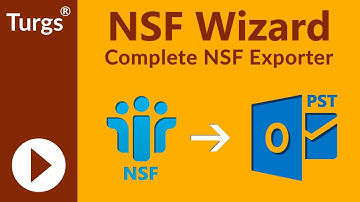 Turgs NSF Wizard - Complete NSF to PST, MBOX, PDF Comverter Tool