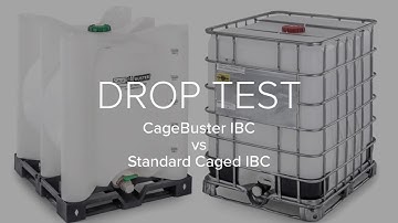 CageBuster IBC vs Caged IBC Drop Test | cagebuster.com