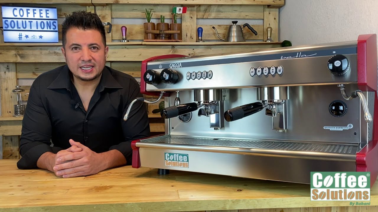 Cafetera Electronica Bella 2 Grupos - Gaggia México - YouTube