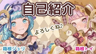 「【新人Vtuber】はじめまして！自己紹介します【箱音ジュリ&箱音トイ】」のサムネイル