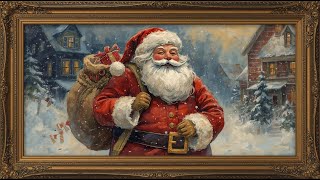 Santa Portrait Painting | Vintage Gold Frame TV Art | Christmas Holiday Screensaver 1HR 4K TV Art screenshot 5