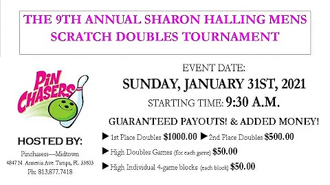 9th Annual Sharon Halling Mens Scratch Doubles Tou...