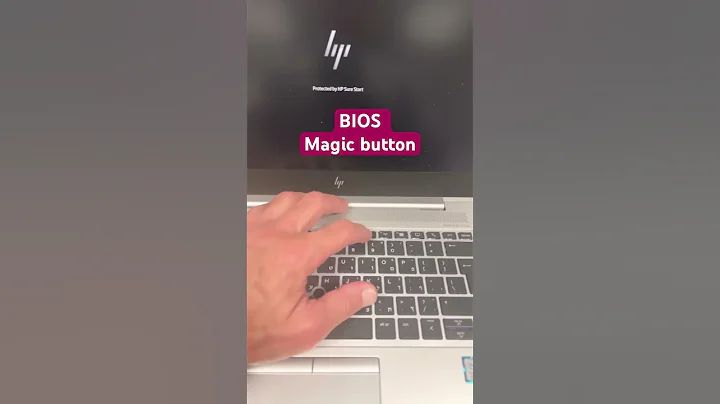 MAGIC HP BIOS BUTTON - HOW TO ENTER HP BIOS SETTING ✅ #hplaptop #hp #hpelitebook