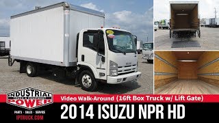 Sports Performance Used Box Trucks | 2014 Isuzu NPR HD - 16ft Box Truck with Lift Gate