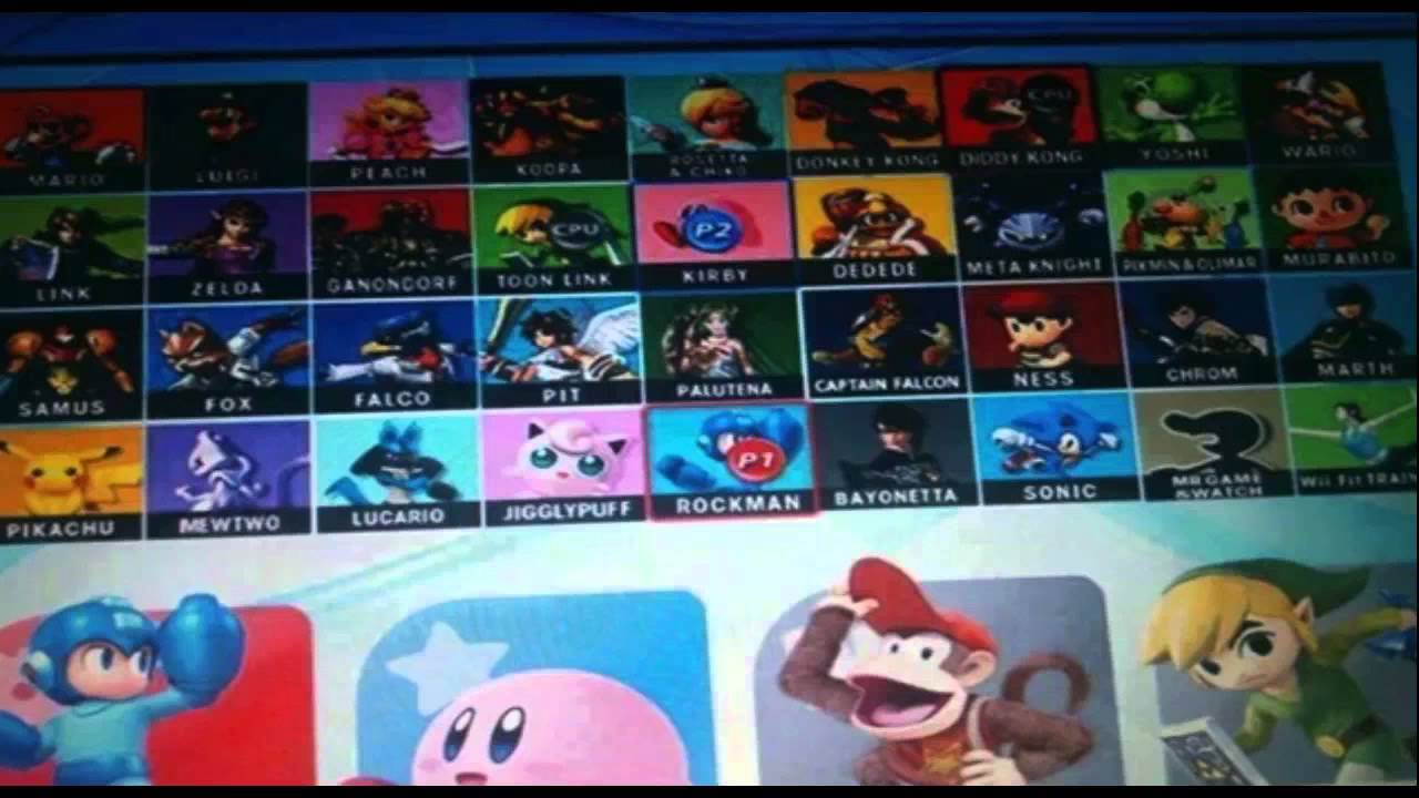 SSB4 ROSTER LEAK? | Super Smash Brothers for Wii U & 3DS Characters -  YouTube
