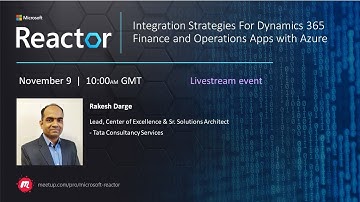 Integration Strategies For Dynamics 365 Finance and Operations Apps with Azure