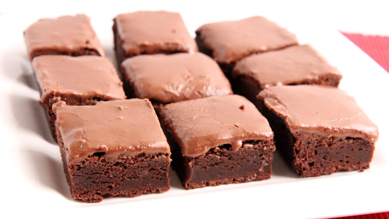 Glazed Chewy Brownies Recipe | Laura in the Kitchen - Internet Cooking